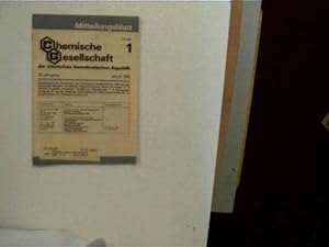 Mitteilungsblatt der Chemischen Gesellschaft der Deutschen Demokratischen Republik Nr. 1, 32. Jah...