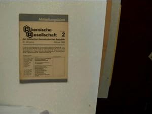 Mitteilungsblatt der Chemischen Gesellschaft der Deutschen Demokratischen Republik Nr. 2, 32. Jah...