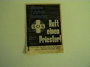 Original-SOS-Plakette für die Notsituation, Ruft einen Priester!,