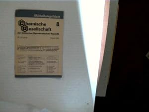 Mitteilungsblatt der Chemischen Gesellschaft der Deutschen Demokratischen Republik Nr. 8, 30. Jah...