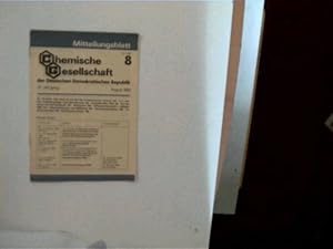 Mitteilungsblatt der Chemischen Gesellschaft der Deutschen Demokratischen Republik Nr 8, 31. Jahr...