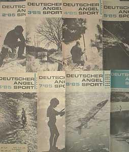 5x Zeitschrift: Deutscher Angelsport, Jahrgang 1981, Hefte: 1+7+7+8+9 (Januar, zwei Mal Juli, Aug...