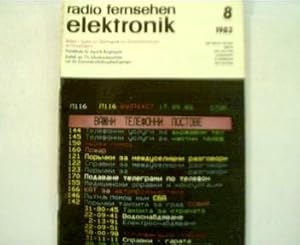 radio fernsehen elektronik, 8 / 1983, Zeitschrift,