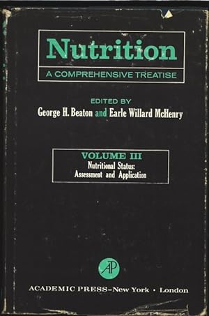 Seller image for Nutrition. A Comprehensive Treatise. Vol. 3. Nutritional Status: Assessment and Application. for sale by Antiquariat Bookfarm