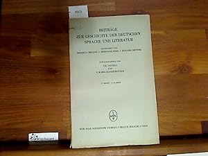 Bild des Verkufers fr Beitrge zur Geschichte der Deutschen Sprache und Literatur. 77. Band, 1.-3. Heft, 1955 zum Verkauf von Antiquariat im Kaiserviertel | Wimbauer Buchversand