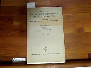 Bild des Verkufers fr Beitrge zur Geschichte der Deutschen Sprache und Literatur. 77. Band, 1.-3. Heft, 1955 zum Verkauf von Antiquariat im Kaiserviertel | Wimbauer Buchversand