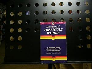 Seller image for Dictionary of Difficult Words for sale by Antiquariat im Kaiserviertel | Wimbauer Buchversand