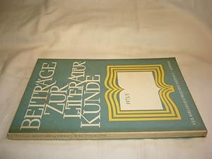 Bild des Verkufers fr Beitrge zur Literaturkunde. Bibliographie ausgewhlter Zeitungs- und Zeitschriftenbeitrge 1971. 1. Halbjahr zum Verkauf von Antiquariat im Kaiserviertel | Wimbauer Buchversand