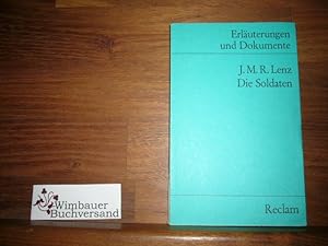 Bild des Verkufers fr J. M. R. Lenz, die Soldaten. hrsg. von Herbert Krmer, Universal-Bibliothek ; Nr. 8124 : Erl. u. Dokumente zum Verkauf von Antiquariat im Kaiserviertel | Wimbauer Buchversand