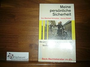 Bild des Verkufers fr Meine persnliche Sicherheit zum Verkauf von Antiquariat im Kaiserviertel | Wimbauer Buchversand