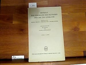 Bild des Verkufers fr Beitrge zur Geschichte der Deutschen Sprache und Literatur. 77. Band, 1.-3. Heft, 1955 zum Verkauf von Antiquariat im Kaiserviertel | Wimbauer Buchversand
