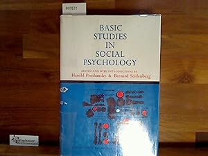 Seller image for Basic Studies in Social Psychology. for sale by Antiquariat im Kaiserviertel | Wimbauer Buchversand