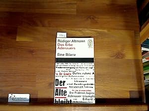 Bild des Verkufers fr Das Erbe Adenauers. Eine Bilanz zum Verkauf von Antiquariat im Kaiserviertel | Wimbauer Buchversand