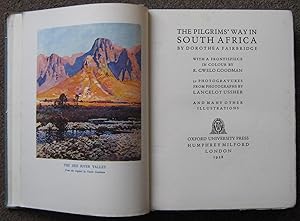 Bild des Verkufers fr THE PILGRIMS' WAY IN SOUTH AFRICA. zum Verkauf von Graham York Rare Books ABA ILAB