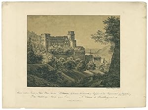 Sechs Ansichten des Heidelberger Schlosses, 1820.