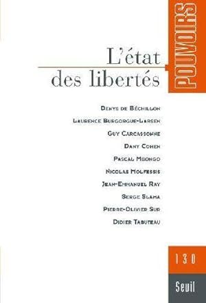 pouvoirs Tome 130 : l'état des libertés