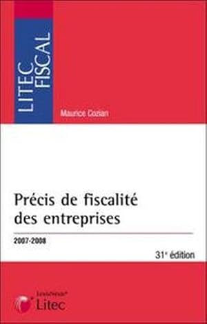 Précis de fiscalité des entreprises, 2009-2010