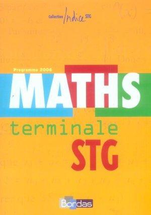 Maths, terminale STG