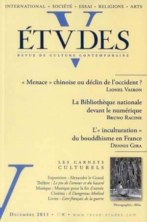 Revue Etudes - Décembre 2011