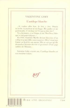 Seller image for L'antilope blanche for sale by Chapitre.com : livres et presse ancienne
