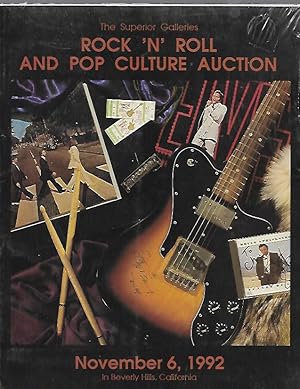 Seller image for The Superior Galleries Rock 'N' Roll and Pop Culture Auction November 6, 1992 for sale by K. L. Givens Books