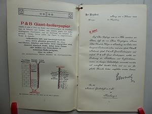 Isolier-Papiere für Kühlanlagen und Bauzwecke.