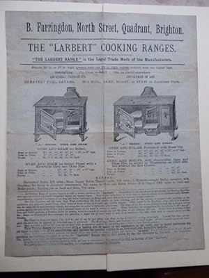 The "LARBERT" Cooking Ranges.