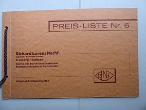 Preis-Liste Nr. 6 (über Durchschreibebücher, Blocks, Hefte, Formulare). Ausgabe Oktober 1932.