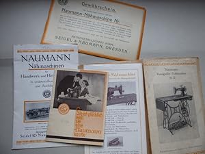 Imagen del vendedor de Naumann Nhmaschinen fr Handwerk und Heimindustrie in unbertroffener Gte und Ausfhrung. a la venta por Antiquariat Heinzelmnnchen