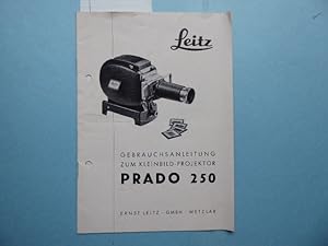 Gebrauchsanleitung zum Kleinbild-Projektor Prado 250.