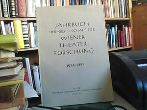 Jahrbuch der Gesellschaft für Wiener Theater-Forschung. 1954/1955. u.a. Gustav Gugitz: Regesten z...