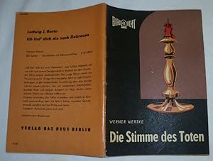 Bild des Verkufers fr Die Stimme des Toten - Kriminalerzhlung (Reihe: Blaulicht Nr. 61) zum Verkauf von Versandhandel fr Sammler