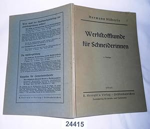 Imagen del vendedor de Werkstoffkunde fr Schneiderinnen a la venta por Versandhandel fr Sammler