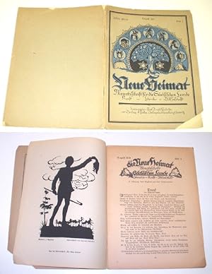 Imagen del vendedor de Die neue Heimat - Monatsschrift fr die Schsischen Lande (Kunst-Literatur-Wissenschaft), Heft 2 August 1919 a la venta por Versandhandel fr Sammler