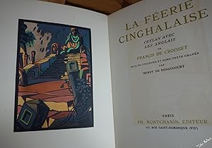 La féerie cinghalaise. Ceylan avec les anglais. Bois en couleurs et hors-texte gravés par Henry d...