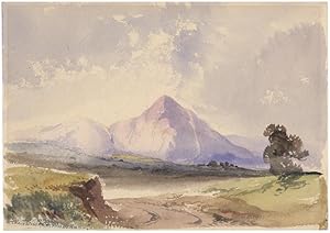 Bild des Verkufers fr Blick auf den Monte Cavo bei Nizza. zum Verkauf von Galerie Joseph Fach GmbH