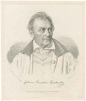 Bild des Verkufers fr Johann Christian Reinhart (1761-1847), Bste im Dreiviertelprofil nach rechts. zum Verkauf von Galerie Joseph Fach GmbH