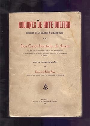 Bild des Verkufers fr NACIONES DE ARTE MILITAR, ARMONIZADAS CON LAS ENSEANZAS DE LA ULTIMA GUERRA zum Verkauf von Libreria 7 Soles