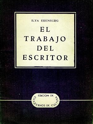 Immagine del venditore per EL TRABAJO DEL ESCRITOR. venduto da DEL SUBURBIO  LIBROS- VENTA PARTICULAR