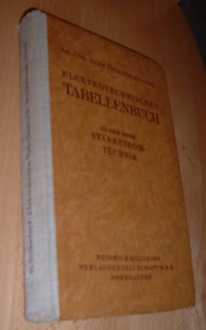 Seller image for Elektrotechnisches Tabellenbuch zu dem Werk Starkstromtechnik for sale by Dipl.-Inform. Gerd Suelmann