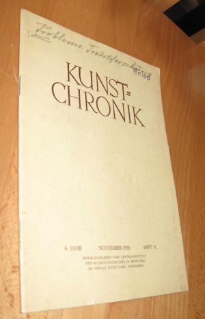 Bild des Verkufers fr Kunstchronik - November 1955 Heft 11 zum Verkauf von Dipl.-Inform. Gerd Suelmann