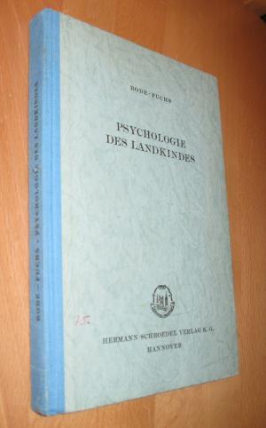 Bild des Verkufers fr Psychologie Des Landkindes zum Verkauf von Dipl.-Inform. Gerd Suelmann