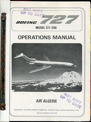 Boeing 727 Operations Manual: Model 727-2D6 (Boeing Document D6-3727-320)
