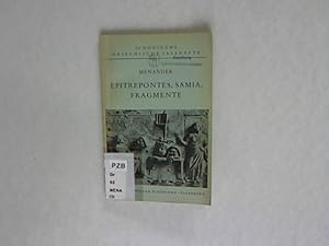 Seller image for Menander. Epitrepontes, Samia, Fragmente. Schninghs Griechische Klassiker. for sale by Antiquariat Bookfarm