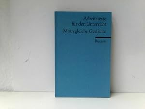 Bild des Verkufers fr Motivgleiche Gedichte: (Texte und Materialien fr den Unterricht) zum Verkauf von ABC Versand e.K.