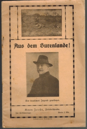 Imagen del vendedor de Aus dem Burenlande! Der deutschen Jugend gewidmet a la venta por Elops e.V. Offene Hnde