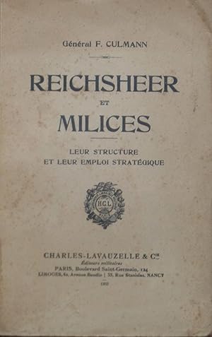 Imagen del vendedor de Reichsheer et milices : Leur structure et leur emploi stratgique a la venta por Bouquinerie L'Ivre Livre