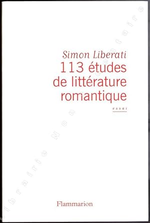 Seller image for 113 tudes de littrature romantique. for sale by ARTLINK