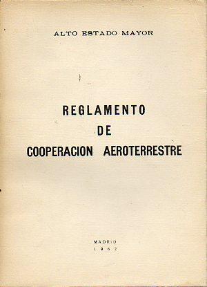 Imagen del vendedor de REGLA MENTO DE COOPERACIN AEROTERRESTRE. O. de 14-IX-61. a la venta por angeles sancha libros