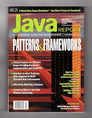 Java Report - March, 2000. Computer History Ephemera. Java Programming. Dynamic Binder; Singleton...